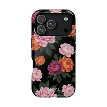 osbina | MagSafe for iPhone | The Peony Noir Designer Case