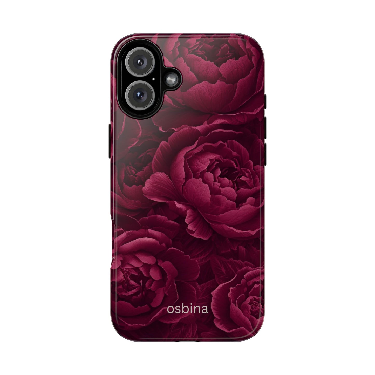 osbina | The Burgundy Peony Designer Case