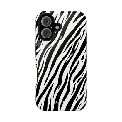 osbina | MagSafe Compatible for iPhone | The Bengal Bold Stripe Case in White + Black | The Season Collective