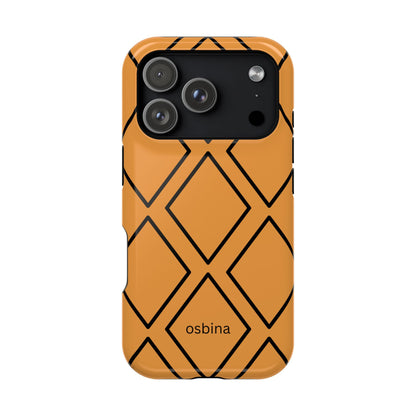 osbina | MagSafe Compatible for iPhone | Diamonds Are Your Phone’s Best Friend — The Orange + Black Diamond Case | The Season Collective