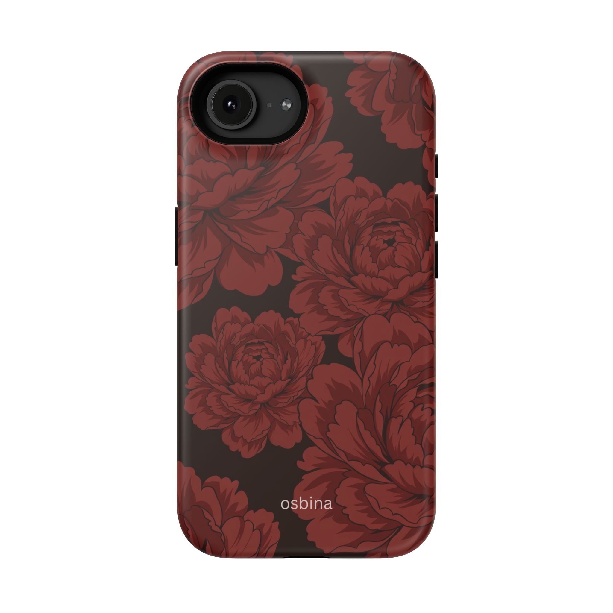 osbina | Oxblood Peony Designer Case