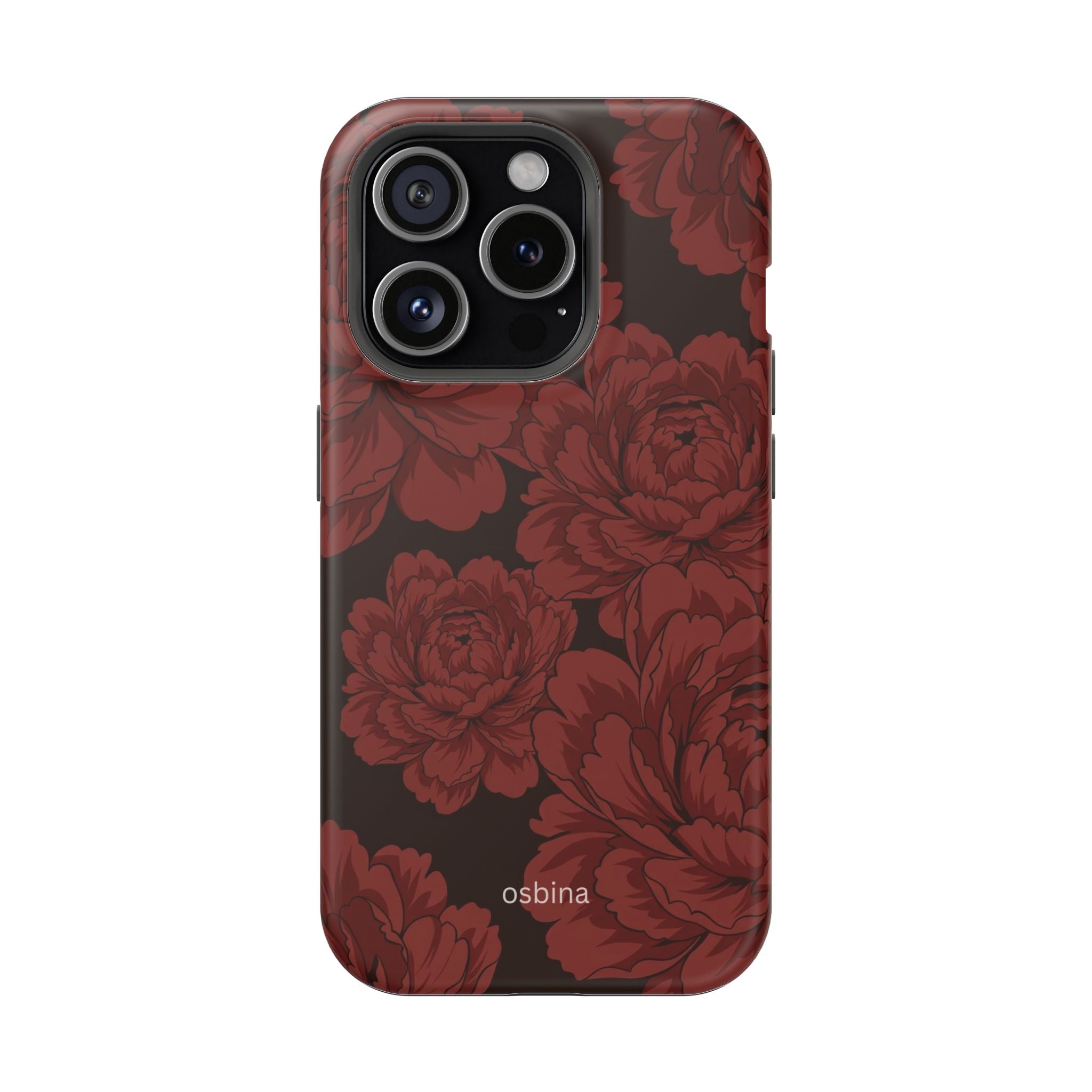 osbina | Oxblood Peony Designer Case
