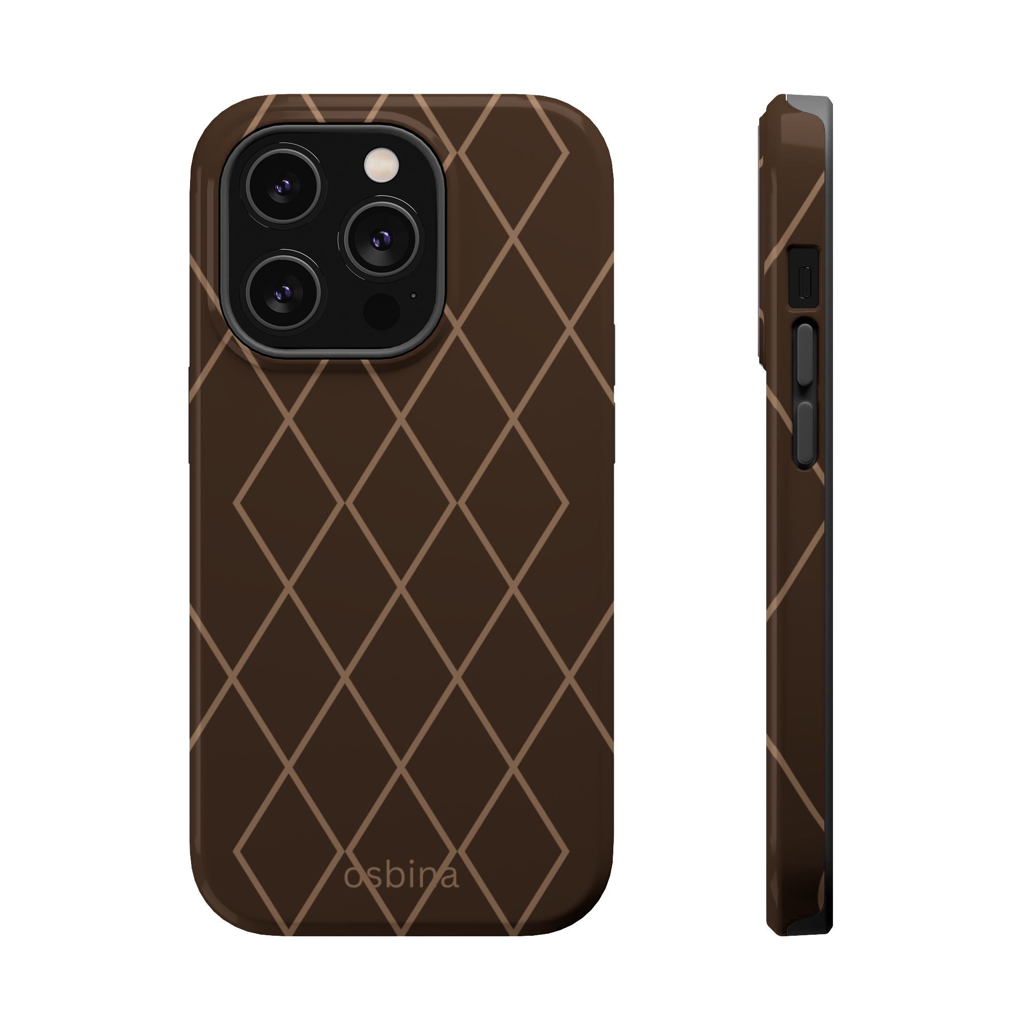 osbina | MagSafe for iPhone | Diamond Espresso Designer Case