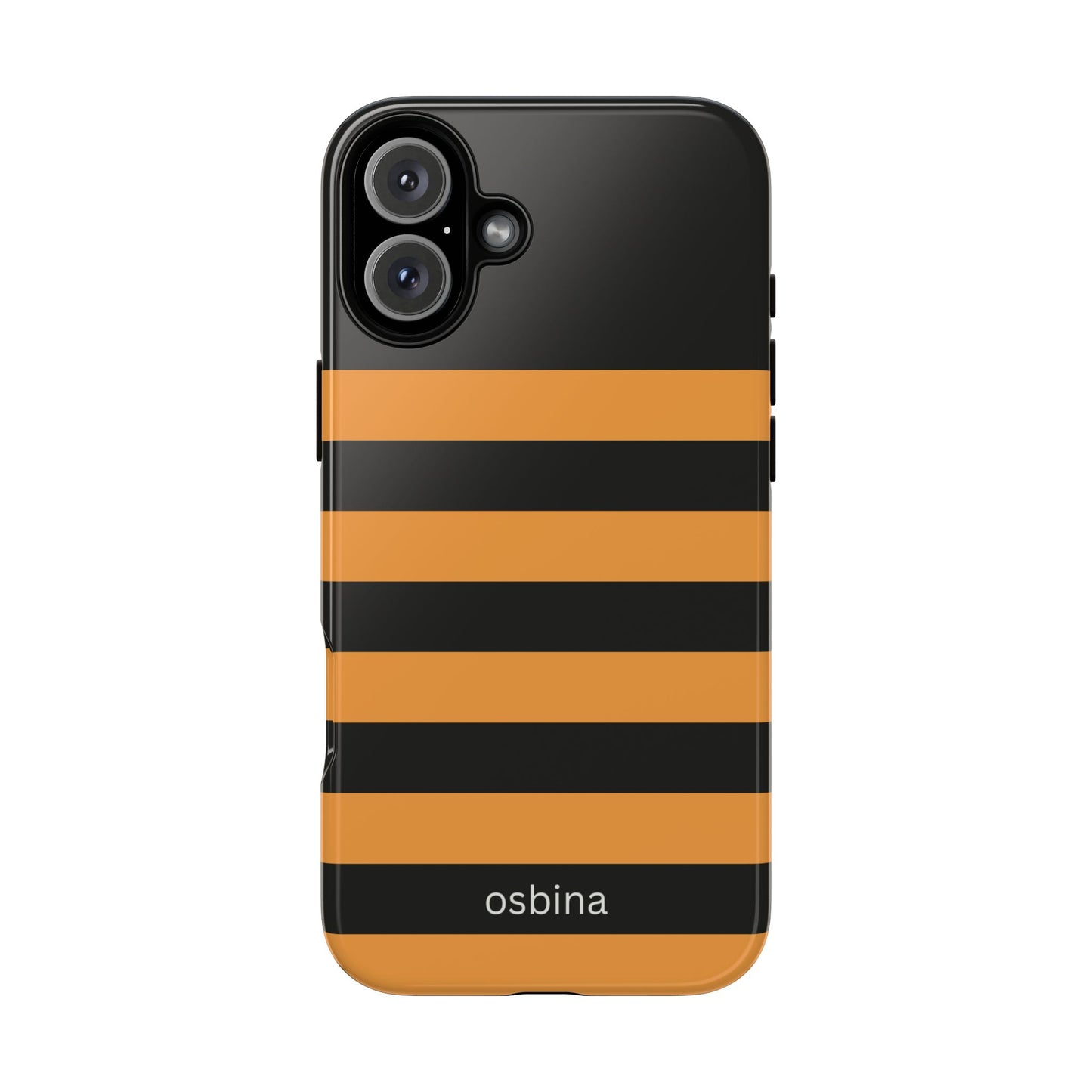 osbina | The Horizon Stripe Case in Black + Orange | The Season Collective