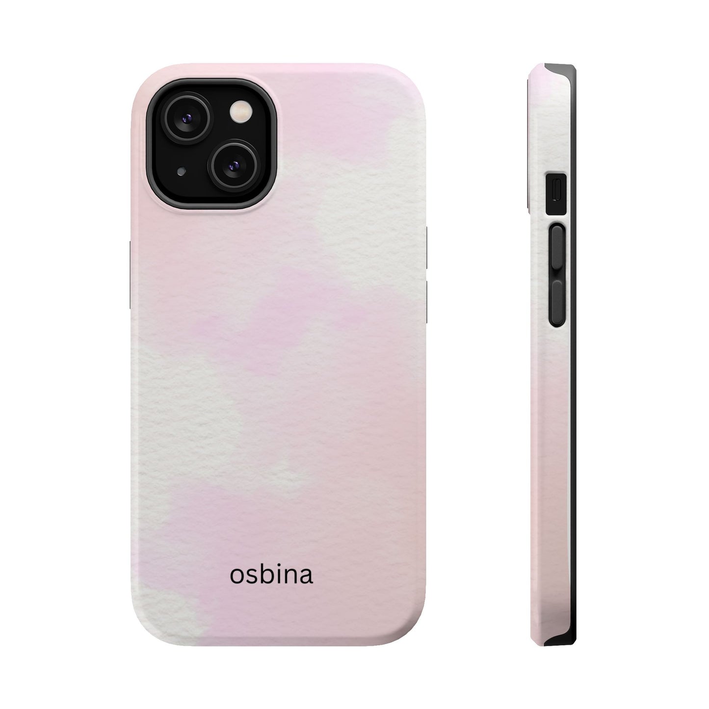 osbina | MagSafe compatible for iPhone | Pink Cotton Cloud Phone Case | Modern Muse Collection