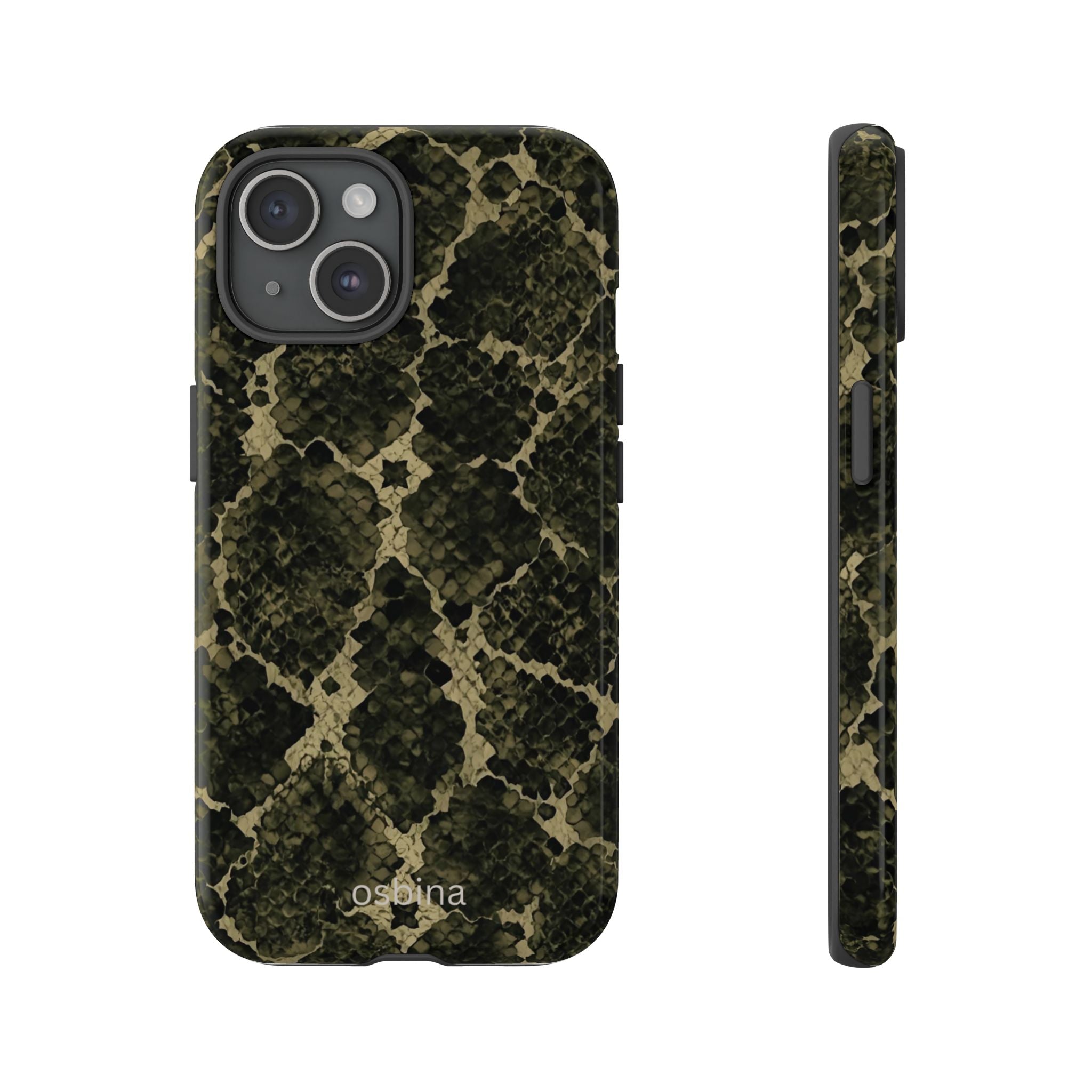 osbina | The Olive Snakeskin Designer Case