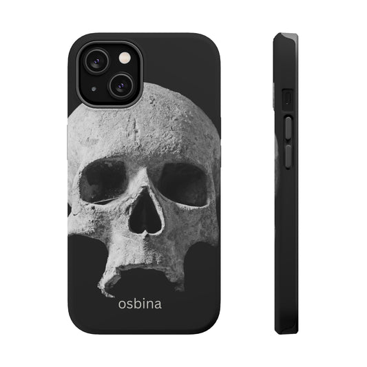 osbina | MagSafe compatible for iPhone | White Skull Phone Case | Season Collective Collection