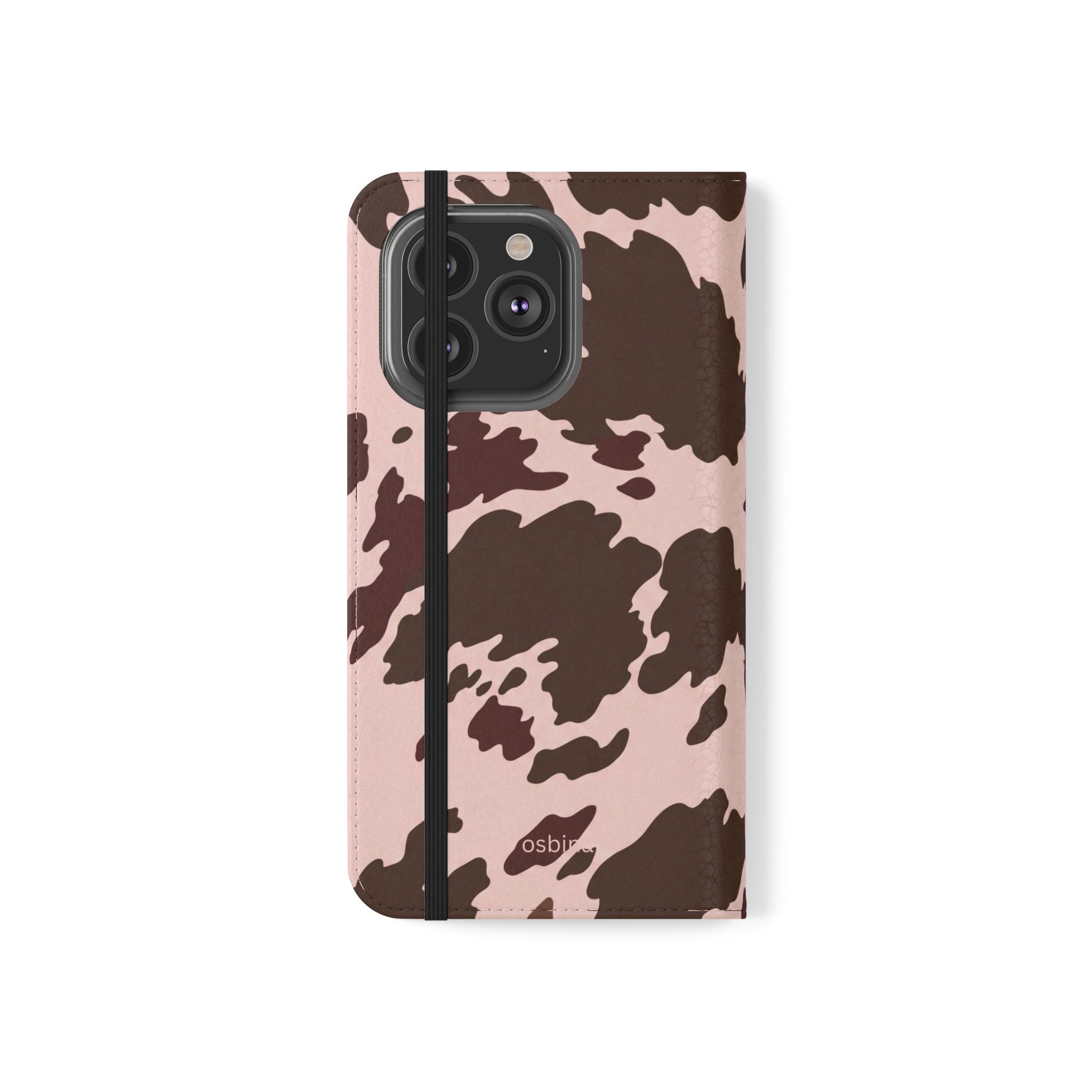 osbina | Wallet Flip Case for iPhone & Samsung | Chocolate Cowhide