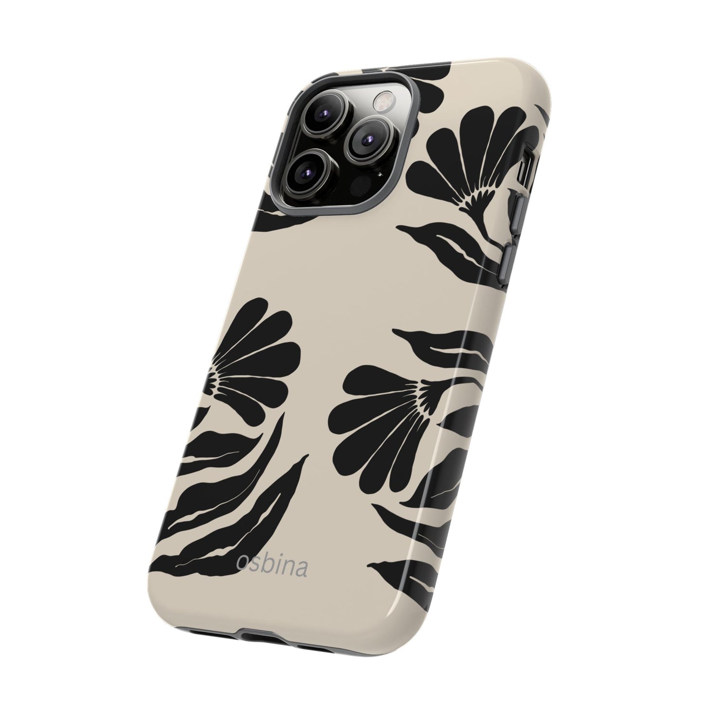 osbina | Obsidian Bloom Flower Phone Case | Modern Muse Collection