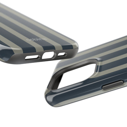 osbina | MagSafe compatible for iPhone | Grayhaven Navy & Gray Sophisticated Phone Case | Modern Muse Collection