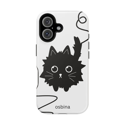 osbina | MagSafe compatible for iPhone | Midnight Couture Cat Phone Case | Season Collective Collection