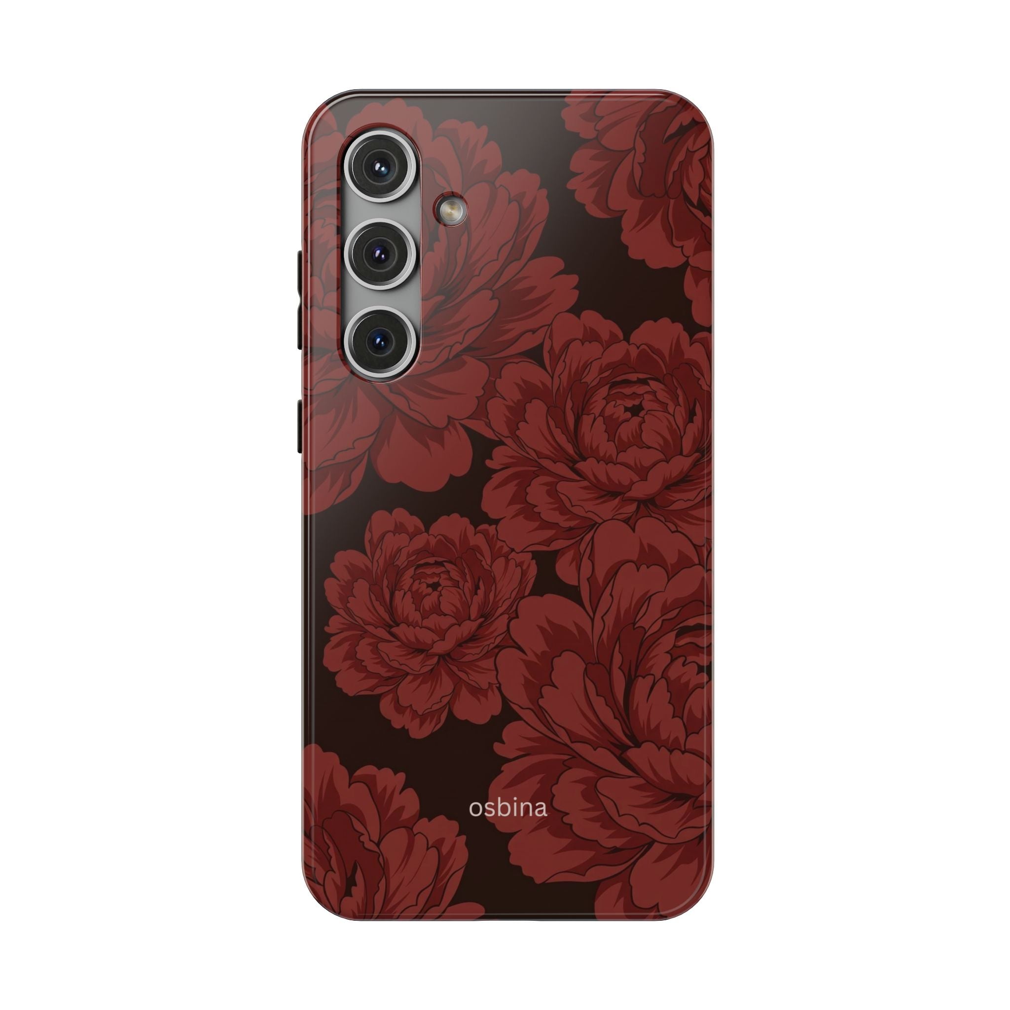 osbina | Oxblood Peony Designer Case