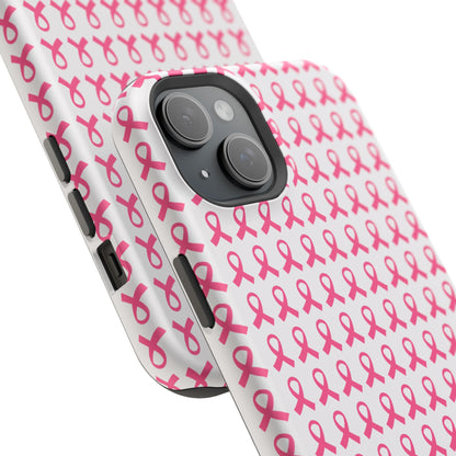 osbina |  MagSafe compatible for iPhone | Limited Edition The Side By Side Pink Ribbons Case in Light Pink + Soft Pink + Hot Pink | The Pink October Collection | Inspired By