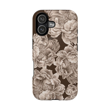 osbina | MagSafe for iPhone | Peony Espresso Designer Case