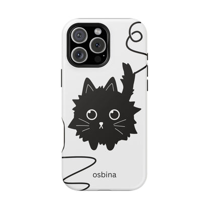 osbina | MagSafe compatible for iPhone | Midnight Couture Cat Phone Case | Season Collective Collection