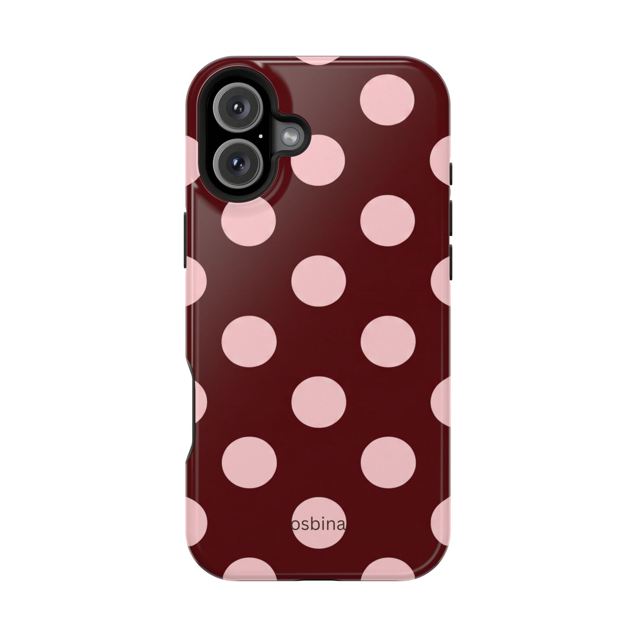 osbina | Oxblood Dot Designer Case