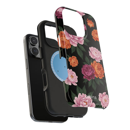 osbina | MagSafe for iPhone | The Peony Noir Designer Case