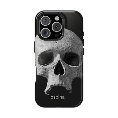 osbina | MagSafe compatible for iPhone | White Skull Phone Case | Season Collective Collection