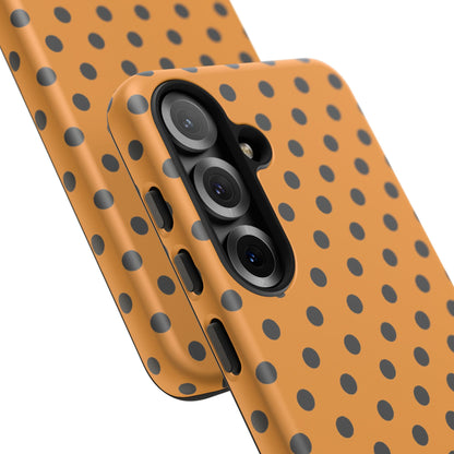 osbina | Spot On Chic — The Orange + Black Polka Dot Case | The Season Collective