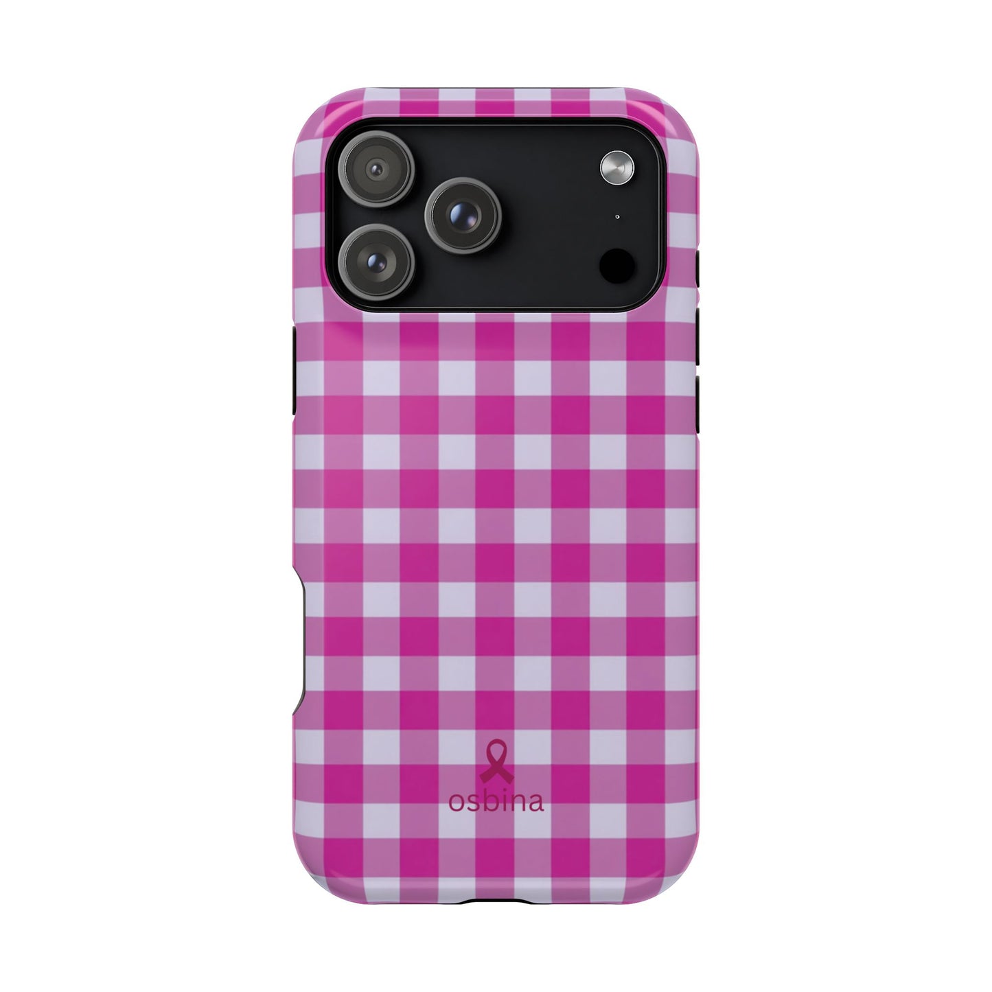YAYOU The Pink Gingham Designer Case | osbina