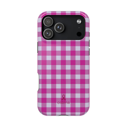 YAYOU The Pink Gingham Designer Case | osbina