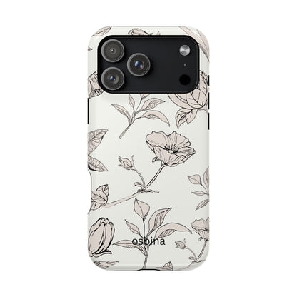 osbina | MagSafe compatible for iPhone | Silhouette Bloom Phone Case | Modern Muse Collection