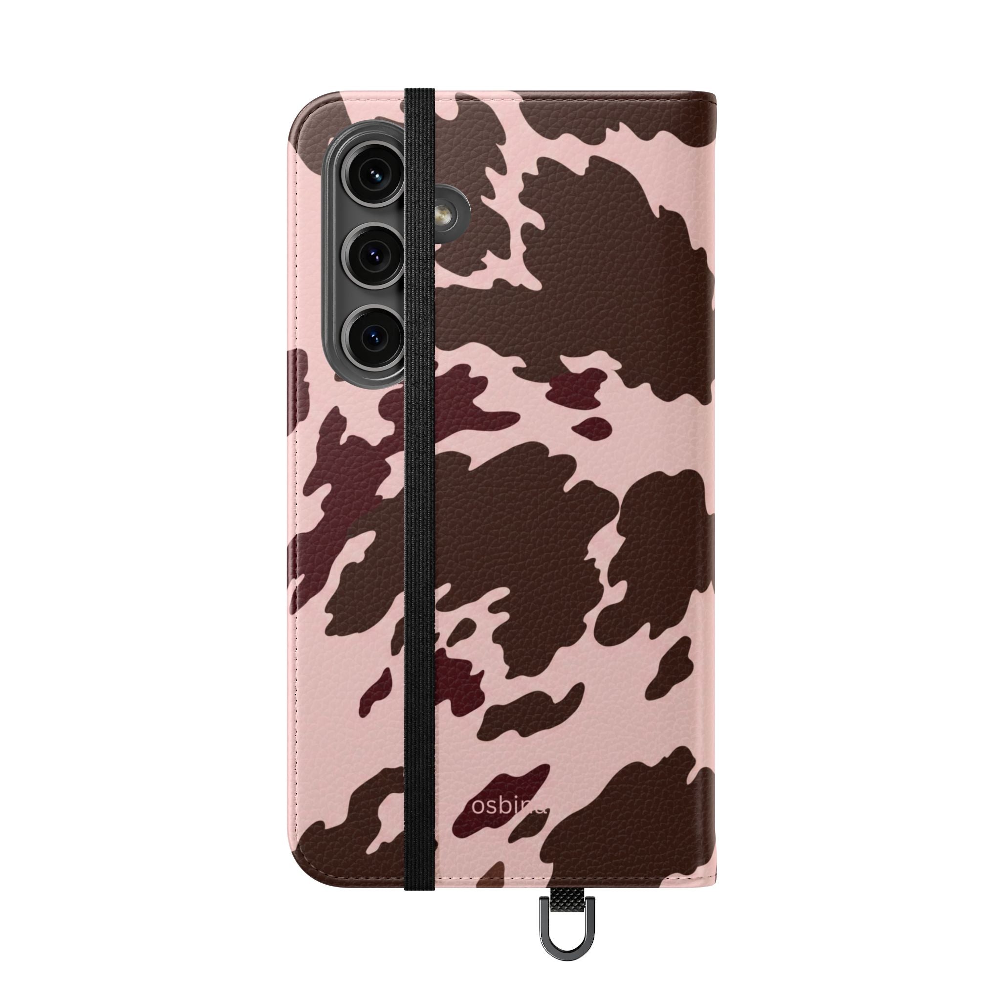 osbina | Wallet Flip Case for iPhone & Samsung | Chocolate Cowhide