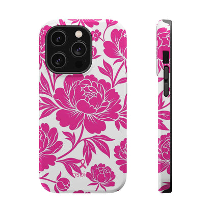 YAYOU MagSafe for iPhone | Peonies in Pink Designer Case | osbina
