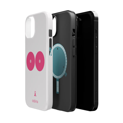 osbina |  MagSafe compatible for iPhone | Limited Edition The Check Your Tatas Case in Light Pink + Soft Pink + Hot Pink | The Pink October Collection | Inspired By