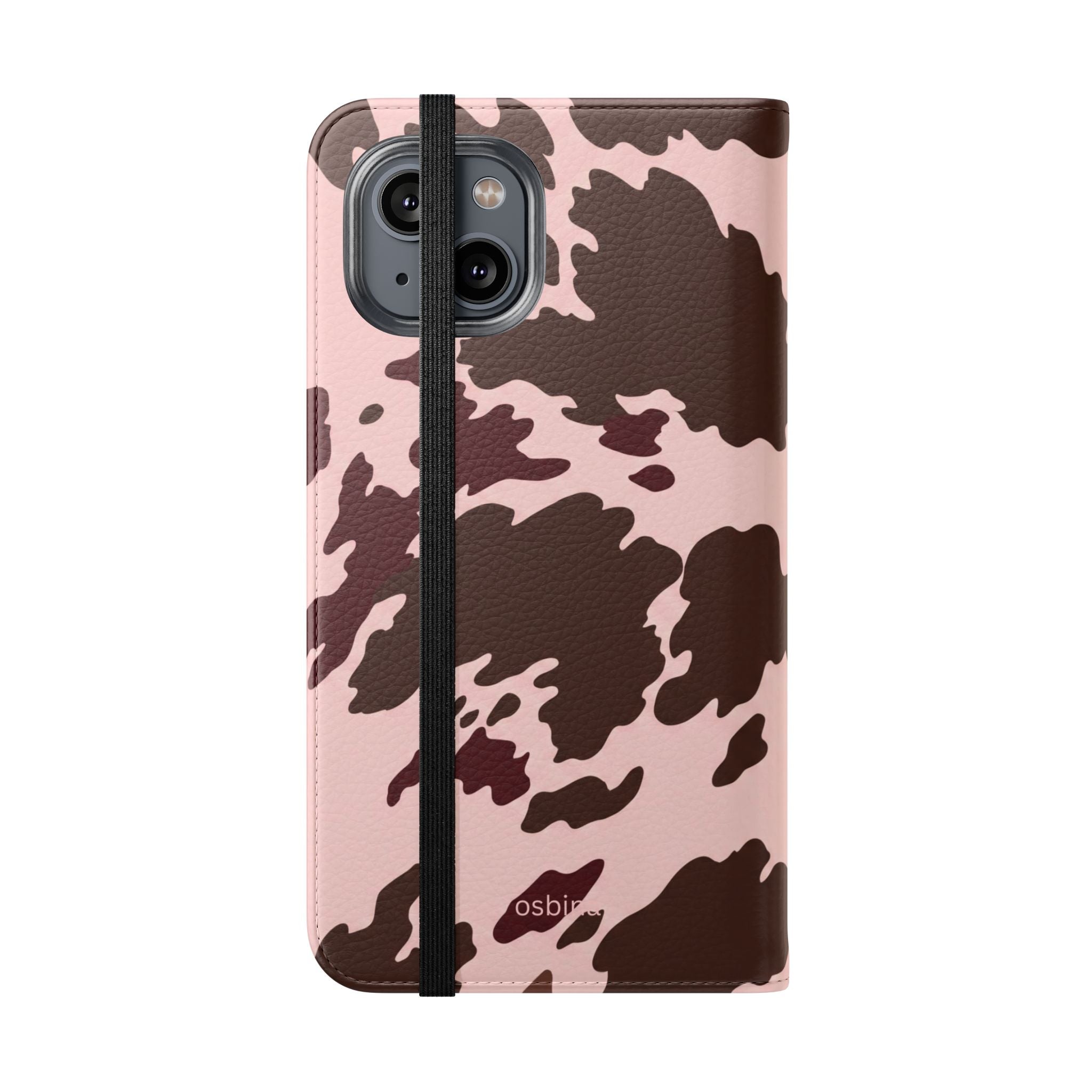 osbina | Wallet Flip Case for iPhone & Samsung | Chocolate Cowhide