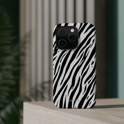 osbina | MagSafe Compatible for iPhone | The Bengal Bold Stripe Case in White + Black | The Season Collective