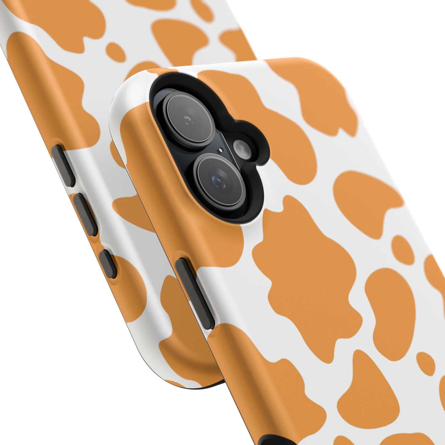 osbina | MagSafe Compatible for iPhone | Holy Cow, It’s Chic — The Orange Cow Print Case | The Season Collective