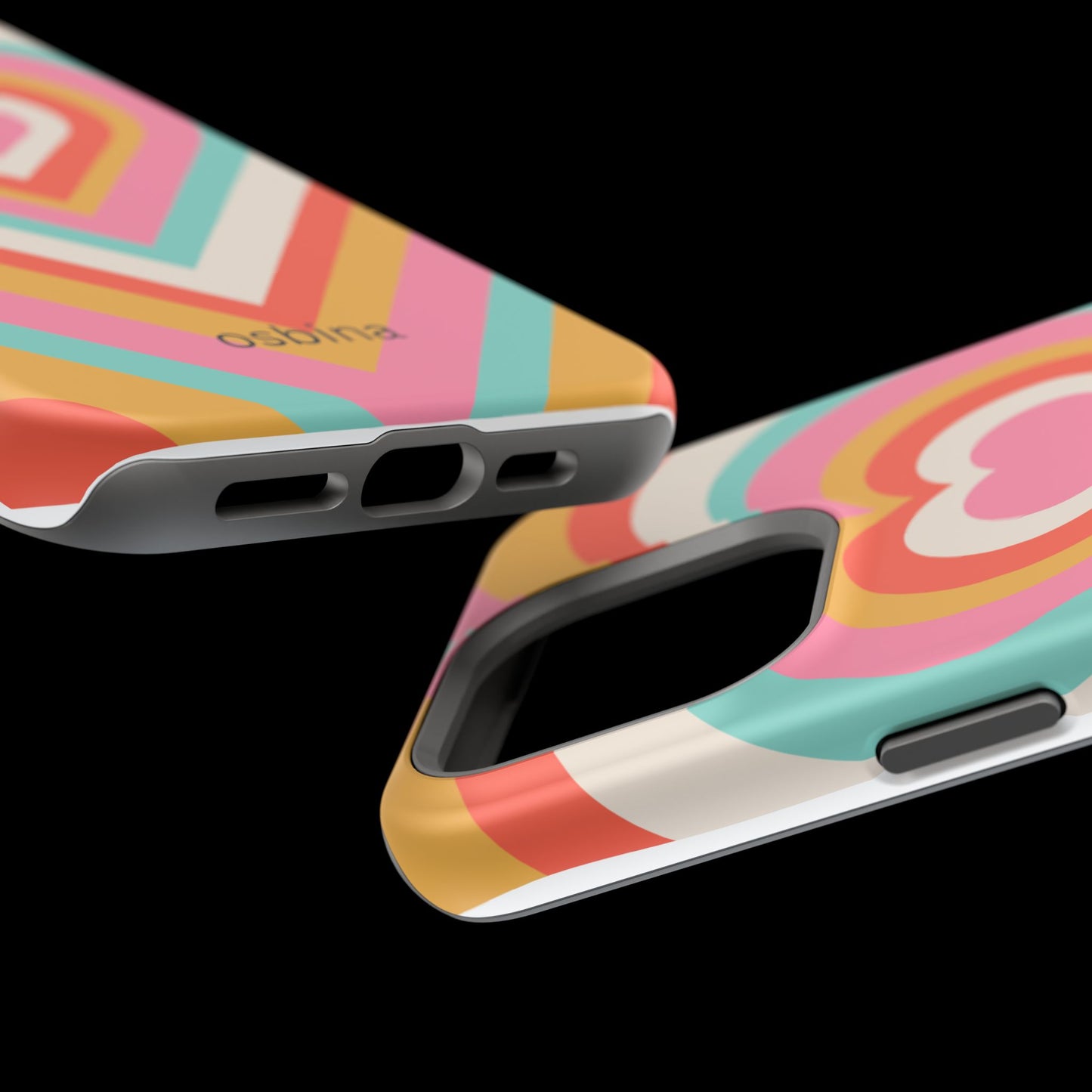 osbina | MagSafe compatible for iPhone | Heart Nouveau Phone Case | Modern Muse Collection