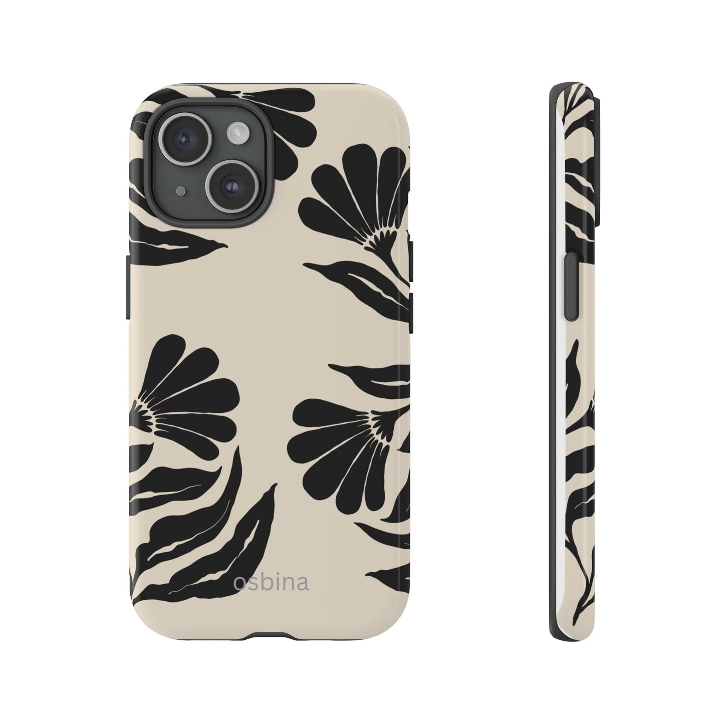 osbina | Obsidian Bloom Flower Phone Case | Modern Muse Collection