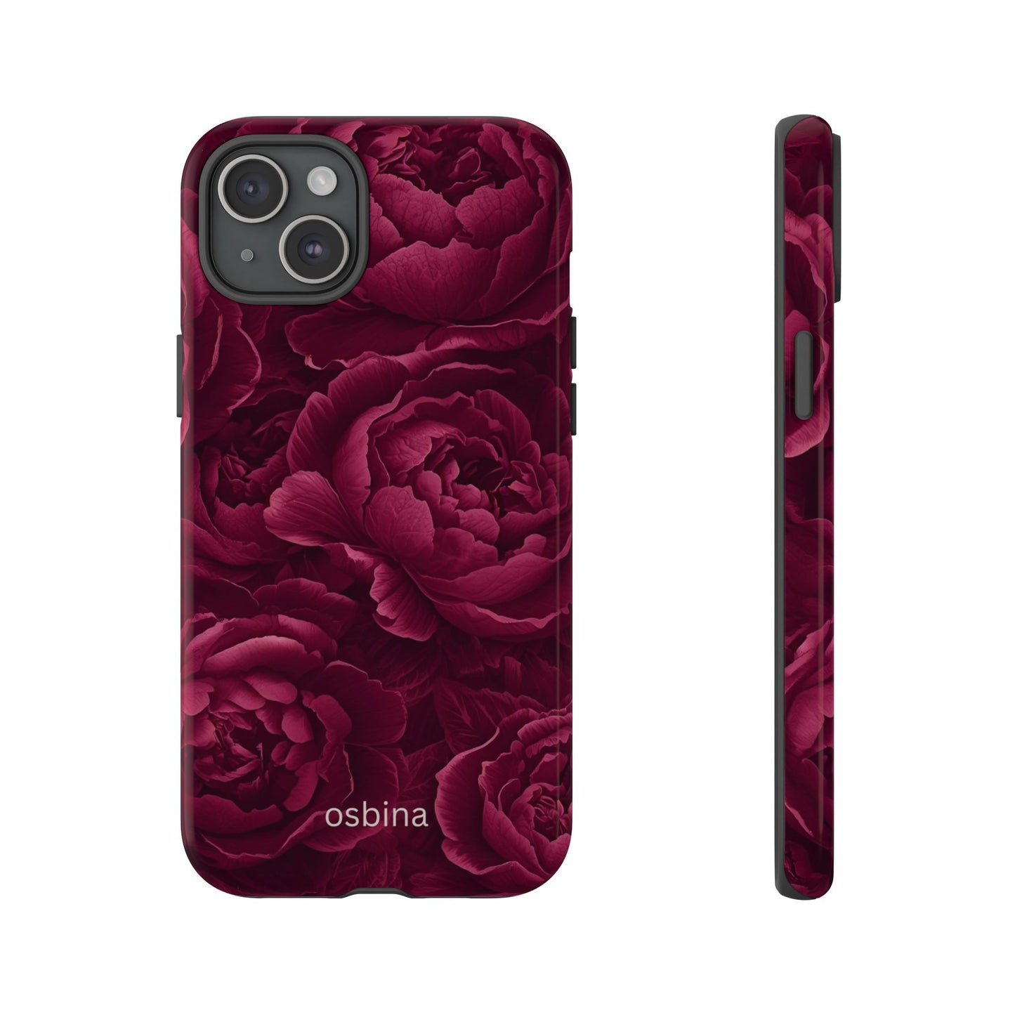 osbina | The Burgundy Peony Designer Case