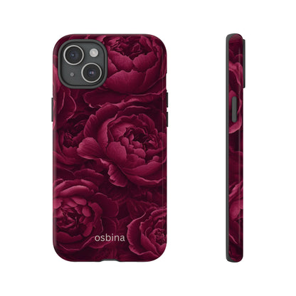 osbina | The Burgundy Peony Designer Case
