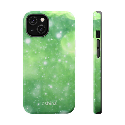 osbina | MagSafe compatible for iPhone | Verdant Bubbles Phone Case | Color Edit Collection