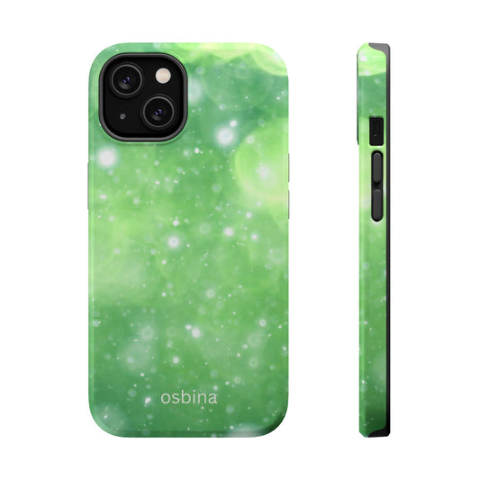 osbina | MagSafe compatible for iPhone | Verdant Bubbles Phone Case | Color Edit Collection
