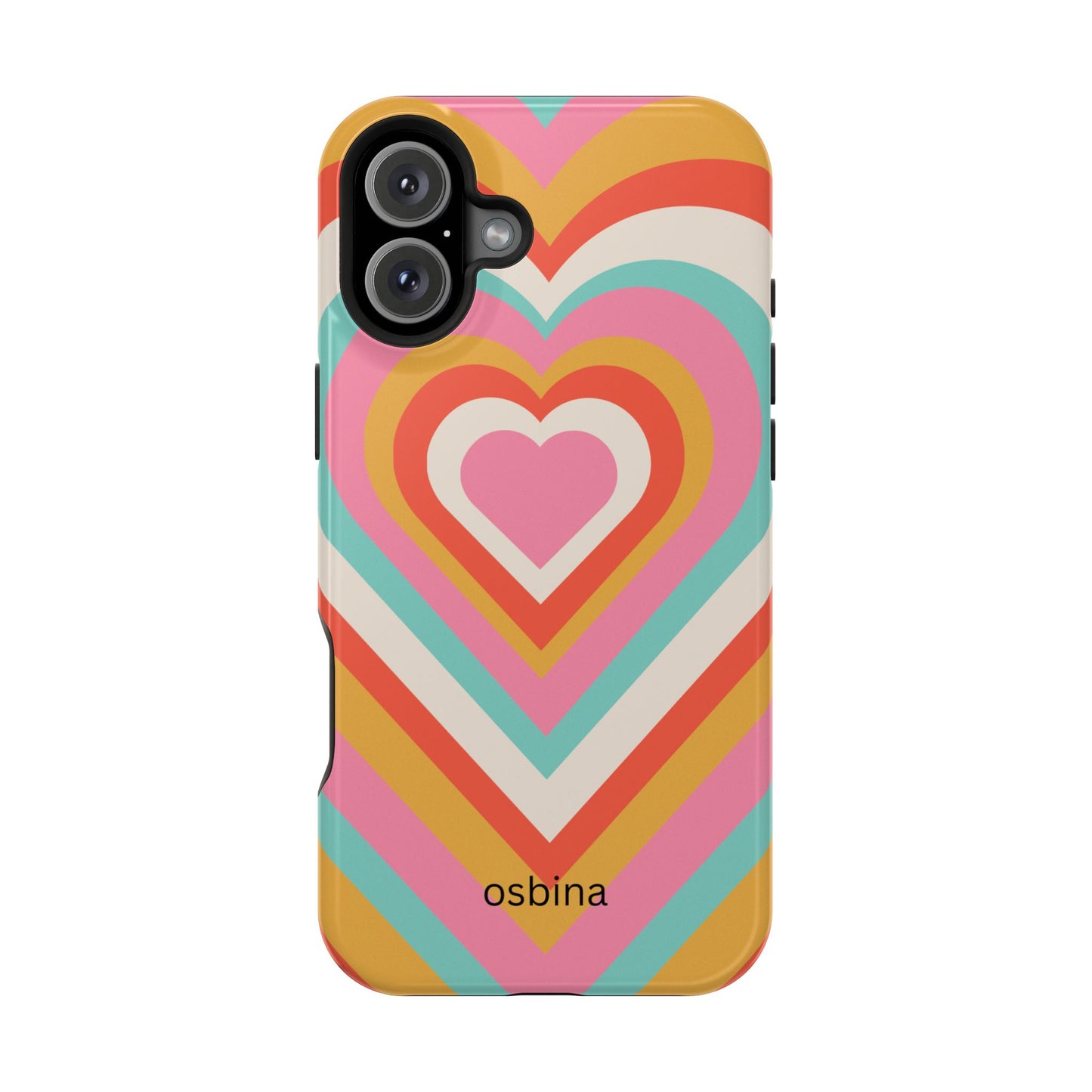 osbina | MagSafe compatible for iPhone | Heart Nouveau Phone Case | Modern Muse Collection