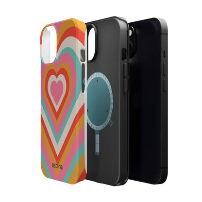 osbina | MagSafe compatible for iPhone | Heart Nouveau Phone Case | Modern Muse Collection