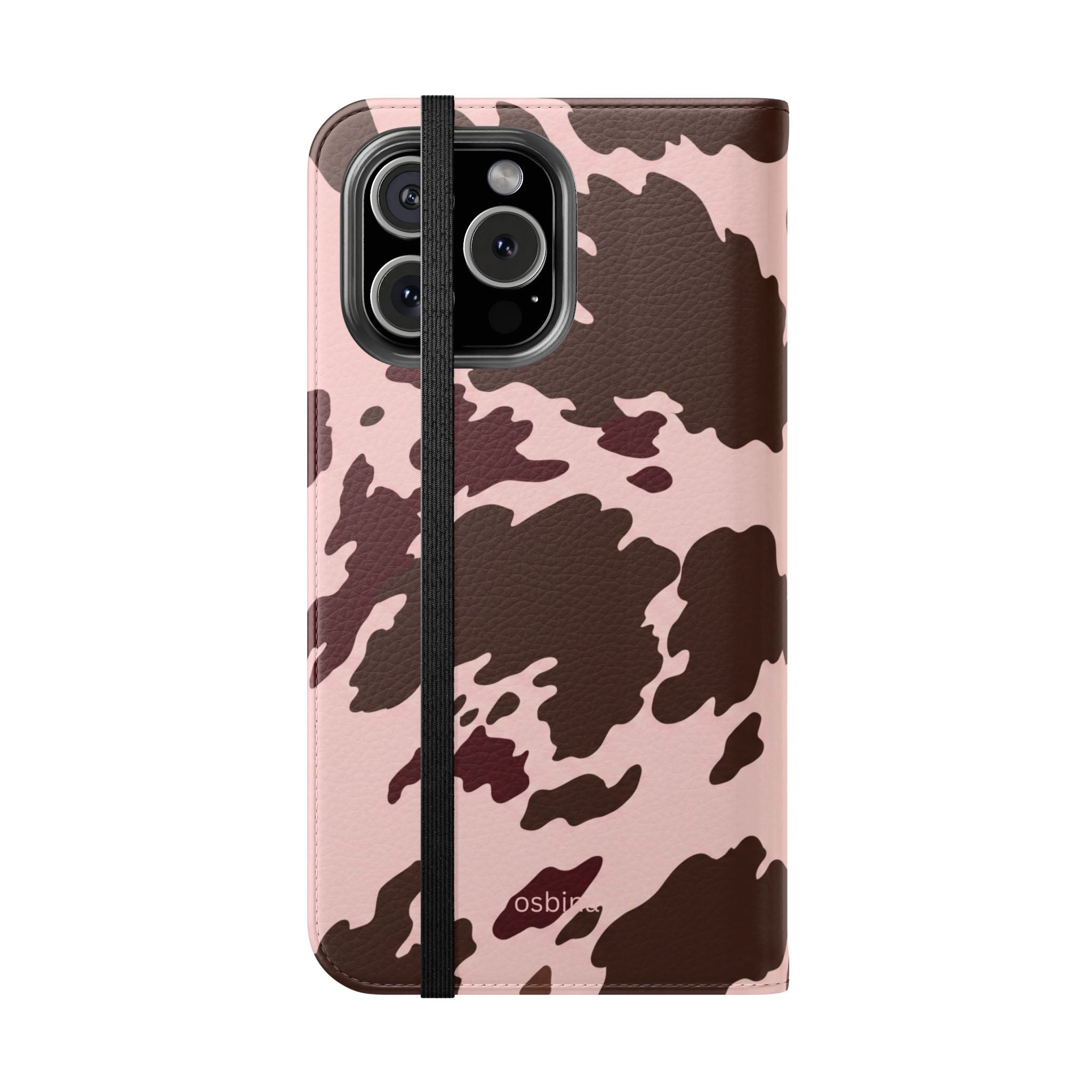 osbina | Wallet Flip Case for iPhone & Samsung | Chocolate Cowhide