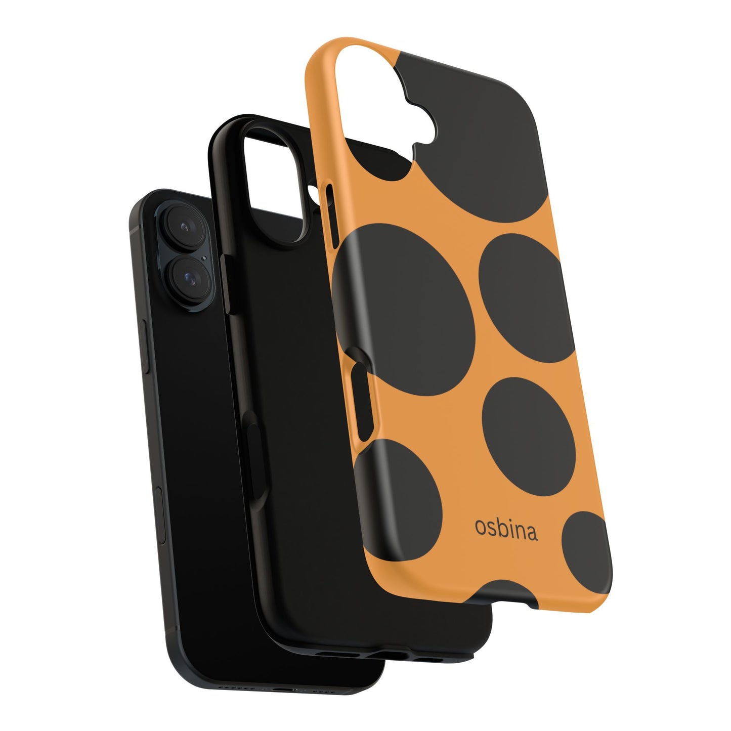 osbina | The Bubble Statement Case in Orange + Black | The Season Collective