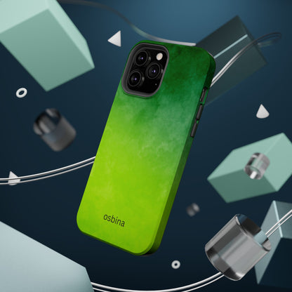 osbina | MagSafe compatible for iPhone | The Verde Glow Phone Case | Color Edit Collection