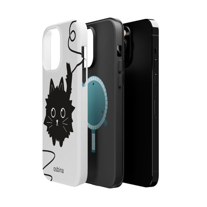 osbina | MagSafe compatible for iPhone | Midnight Couture Cat Phone Case | Season Collective Collection