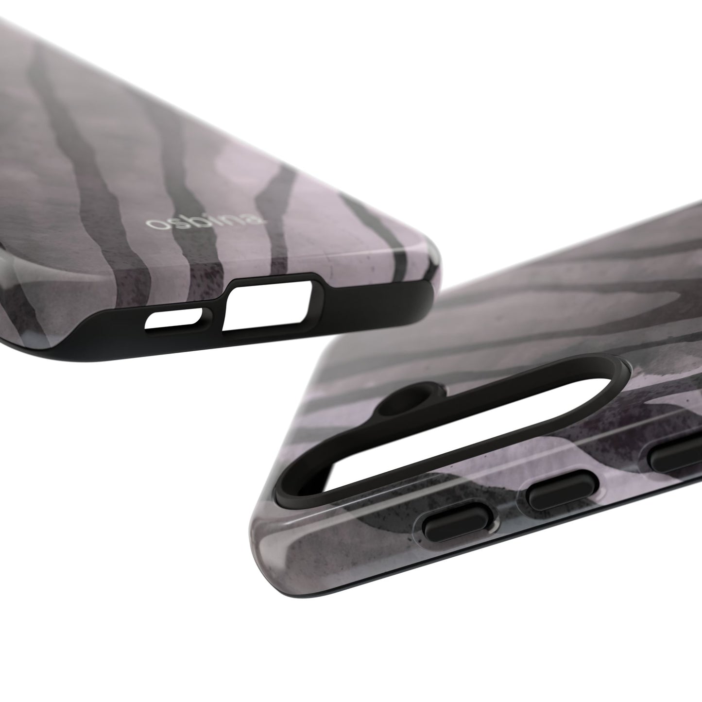 osbina | Stripes on Point — The Muted Gray + Black Tiger Case | The Season Collective