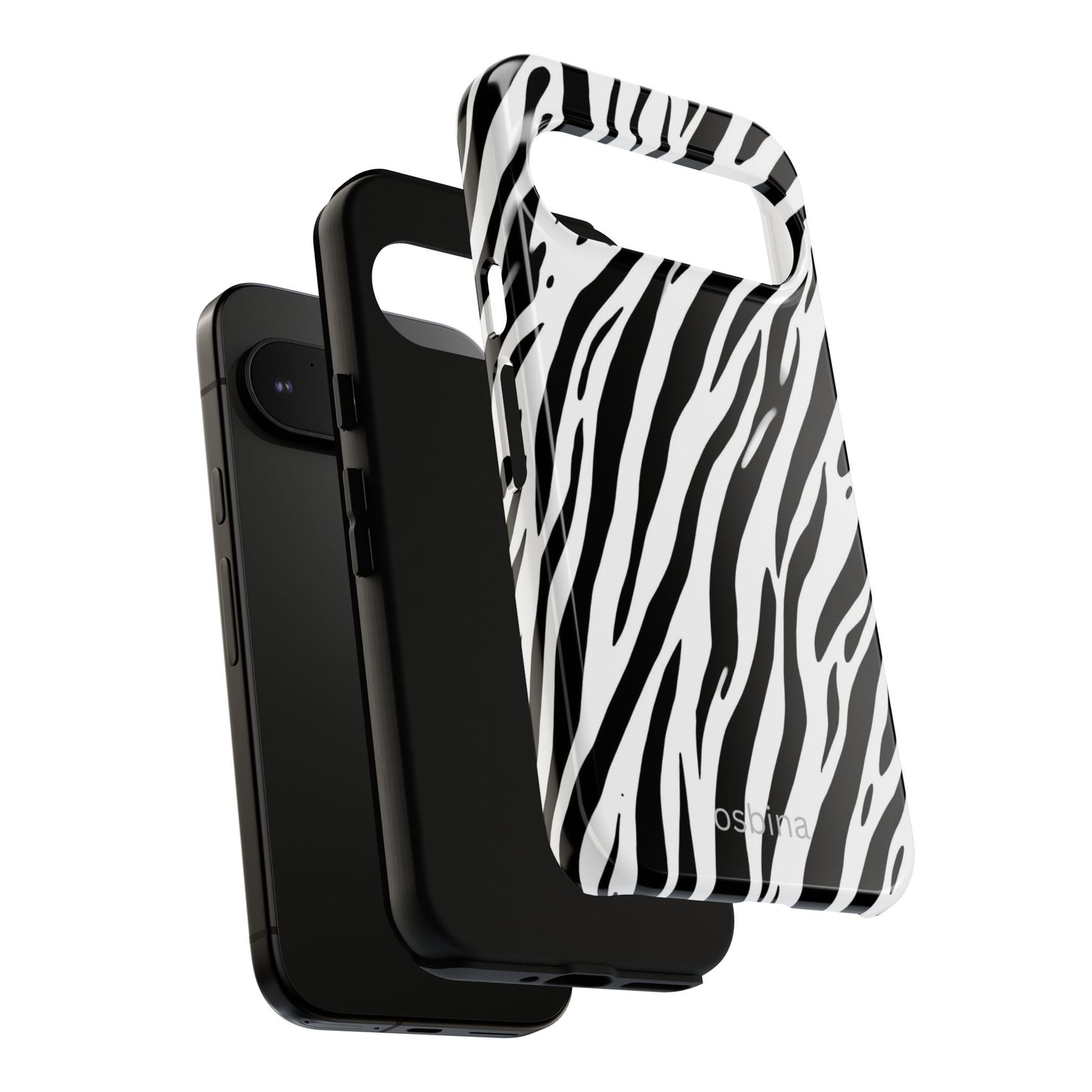 osbina | The Bengal Bold Stripe Case in White + Black | The Season Collective