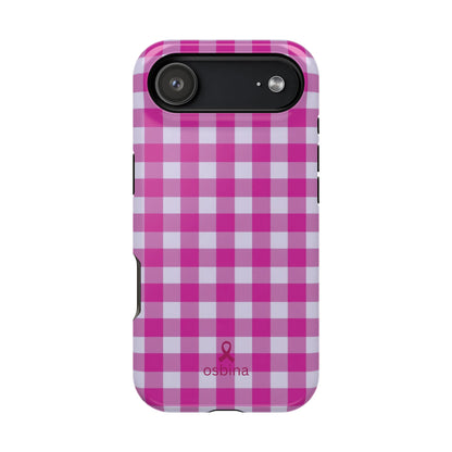 YAYOU The Pink Gingham Designer Case | osbina