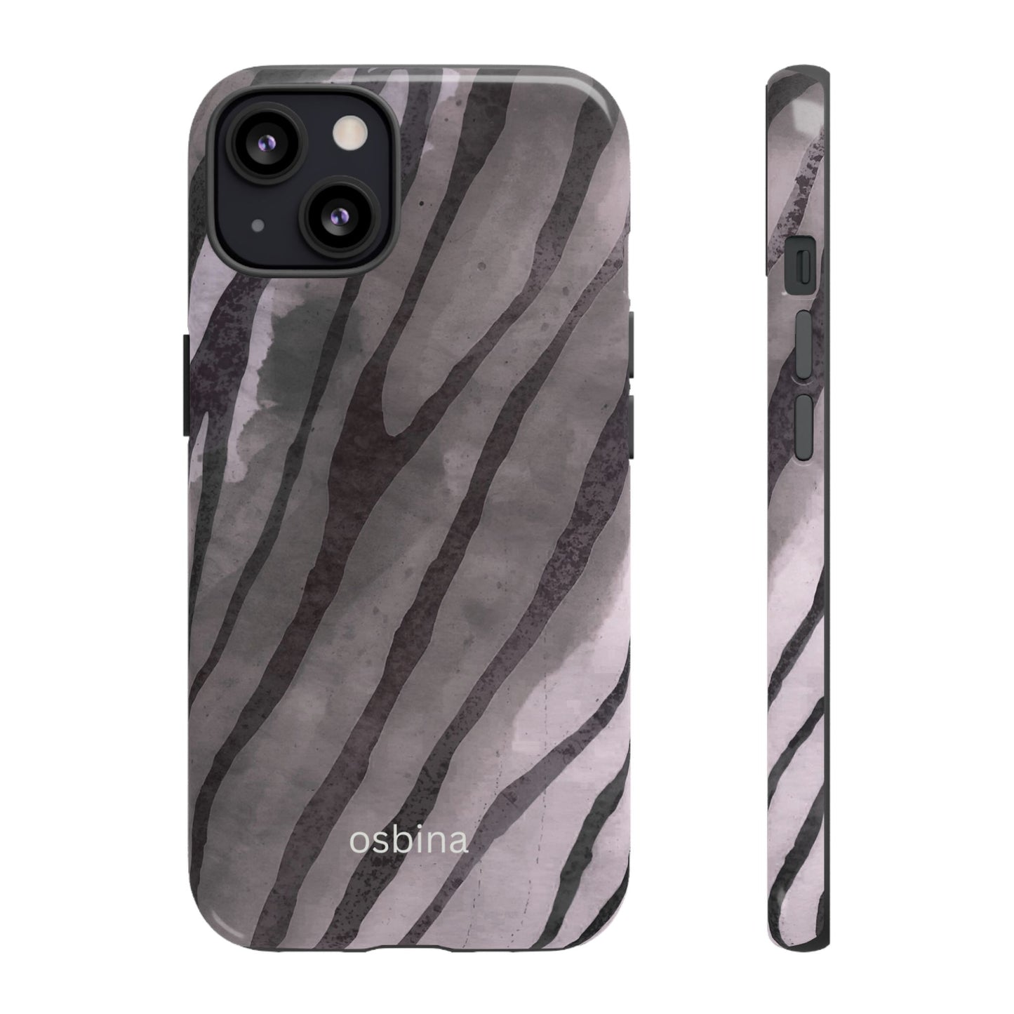 osbina | Stripes on Point — The Muted Gray + Black Tiger Case | The Season Collective