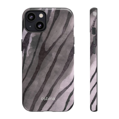 osbina | Stripes on Point — The Muted Gray + Black Tiger Case | The Season Collective