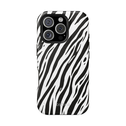 osbina | MagSafe Compatible for iPhone | The Bengal Bold Stripe Case in White + Black | The Season Collective